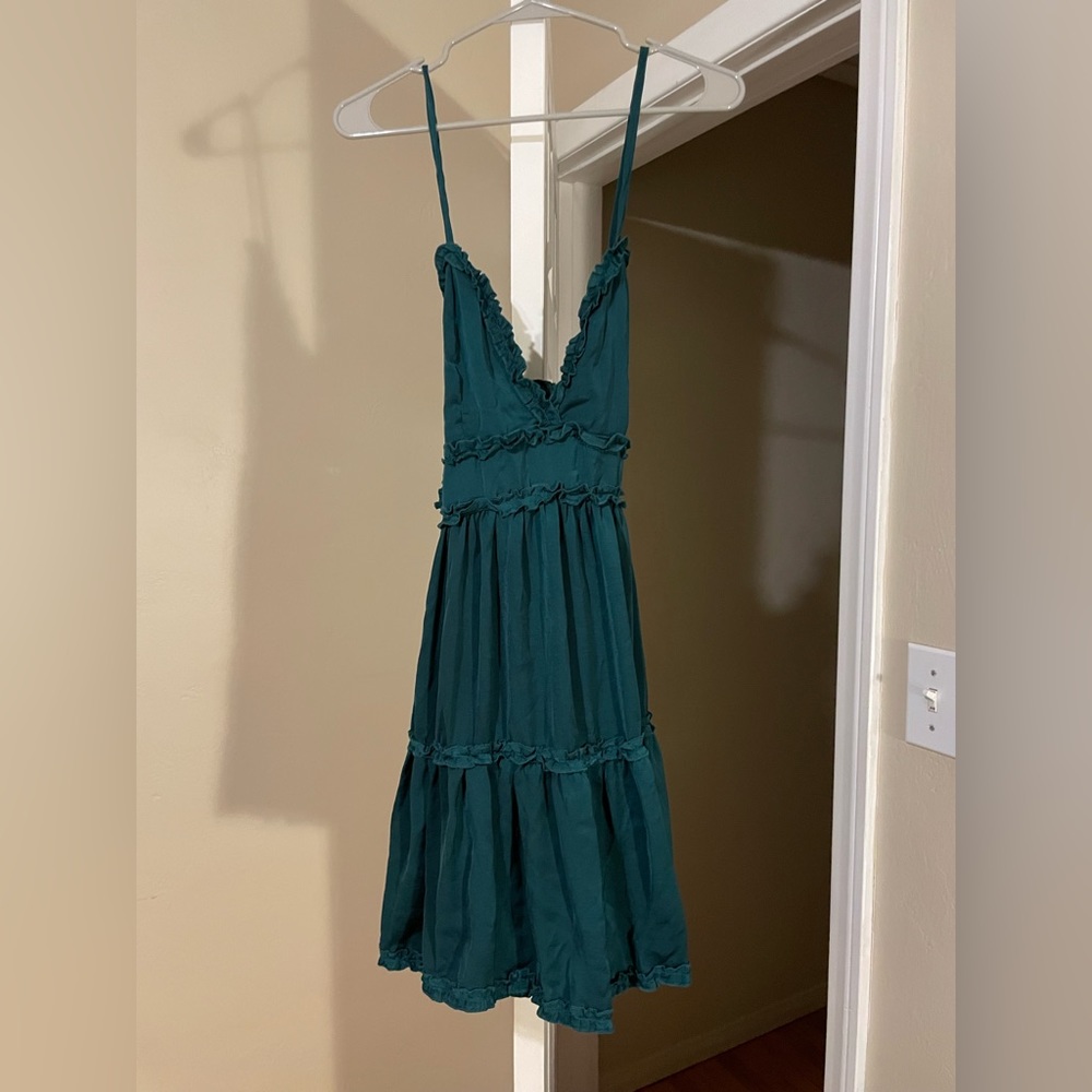 Forest Green Mini Dress